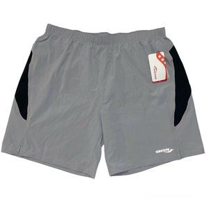 Saucony Run Dry Lux Running Shorts Gray Athletic Activewear, Men’s Size XL